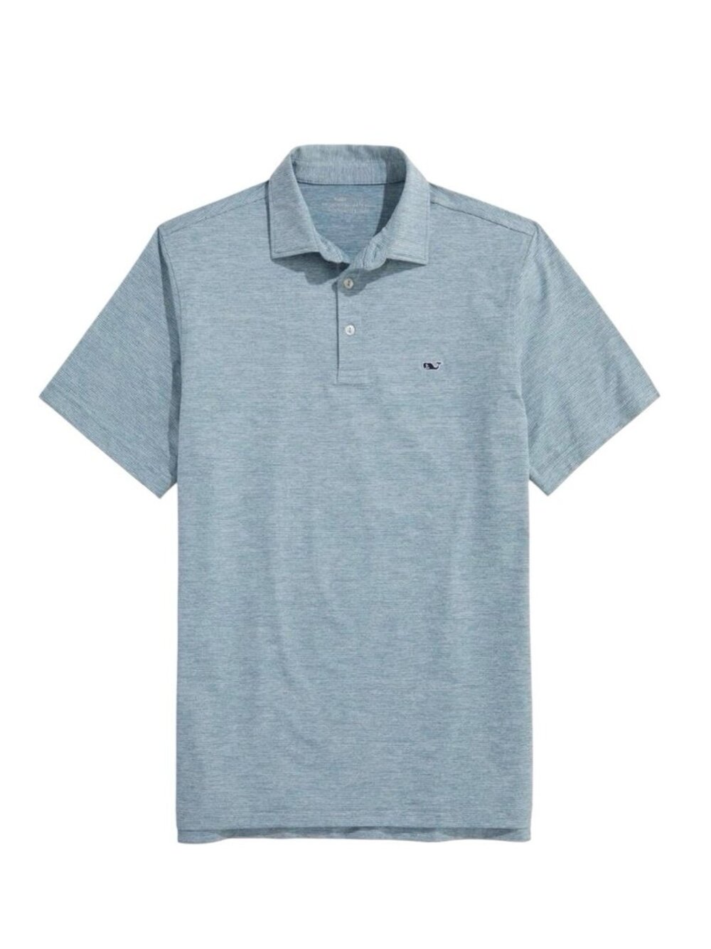 Vineyard Vines Performance Striped Blue Short Sleeve Polo Men Shirt XXL GOLF
